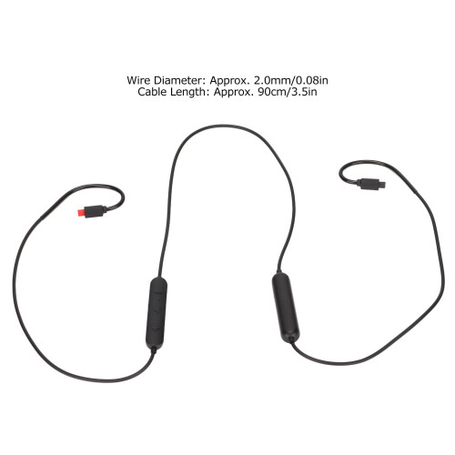 IM01 Bluetooth 5.0 MMCX cable 110mAh 90cm 2.0mm negro 2