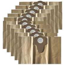 Stofzuigerzakken 10 Filterstofzak voor Parkside nat- en droogzuigers PNTS 1250 PNTS 1250/9 PNTS 1300