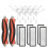 For Mijia Sweeping Robot Accessories Roller Brush 2 Main Brushes + 6 Side Brushes + 6 Filters 1