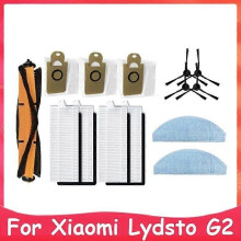 14Pcs Main Side Brush HEPA Filter Mop Cloth Dust Bag Replacement Spare Part For Xiaomi Lydsto G2