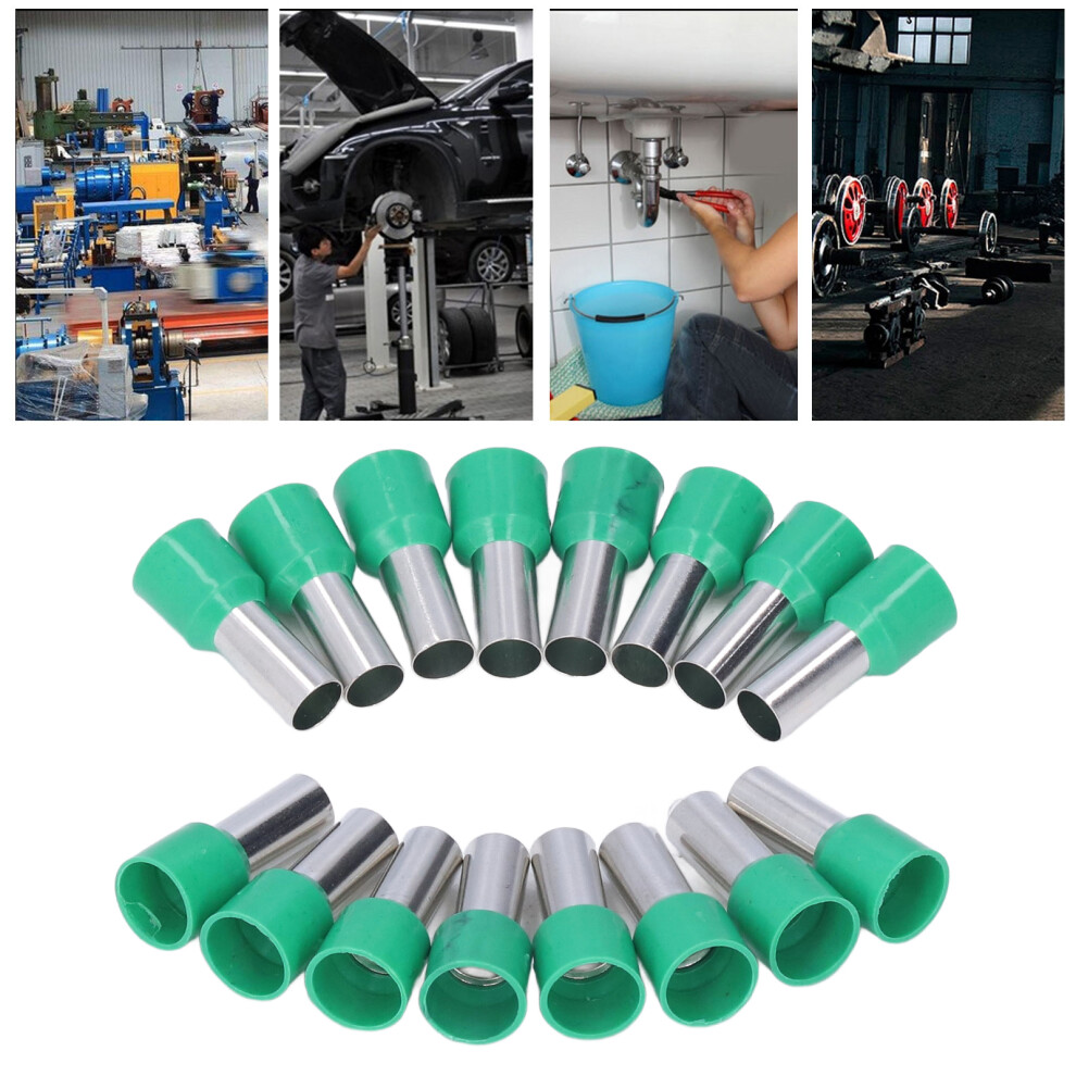 100Pcs Insulated Round Tube Terminal Crimp End Connector For Awg 6 Electrical Wire E16â12 7671321813360