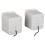 Haut-parleur USB de bureau blanc 3W Mini LED 2.0 4