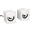 Haut-parleur USB de bureau blanc 3W Mini LED 2.0 13