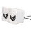 Haut-parleur USB de bureau blanc 3W Mini LED 2.0 16