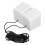 Haut-parleur USB de bureau blanc 3W Mini LED 2.0 8