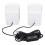 Haut-parleur USB de bureau blanc 3W Mini LED 2.0 9