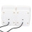 Haut-parleur USB de bureau blanc 3W Mini LED 2.0 11