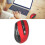 Mini mouse wireless 2,4 GHz DPI a 3 livelli USB Rosso 15