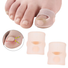2 pièces de manchon en silicone pour l'ongle du pied, 3x2 cm, protecteur d'orteil