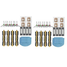 48X Voor ECOVACS DEEBOT OZMO 920 T8 T9 AIVI MAX N8PRO Robotstofzuiger Hoofd-/Zijborstel Stofzak HEPA