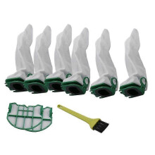 6 Pieces Replacement Bags For Vorwerk 2 Pieces HEPA Filter For Kobold VB100 Vacuum Cleaner