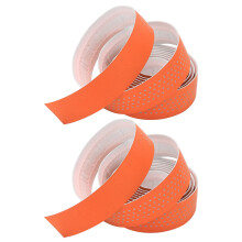 Cinta para manillar naranja PU+ EVA con tapones - 2.7oz