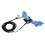 Cuerda de tracción Lizard 180cm azul correa ajustable 9
