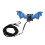 Cuerda de tracción Lizard 180cm azul correa ajustable 15