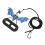 Cuerda de tracción Lizard 180cm azul correa ajustable 13
