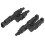 Negro conector de ramal solar 2:1 40 A 1000 V CC M/F 14