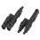 Negro conector de ramal solar 2:1 40 A 1000 V CC M/F 3