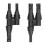 Negro conector de ramal solar 2:1 40 A 1000 V CC M/F 16
