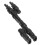 Negro conector de ramal solar 2:1 40 A 1000 V CC M/F 15