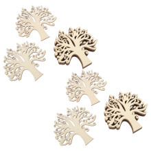 Astillas de madera con forma de árbol - 20 piezas - 125x125mm, compuesto