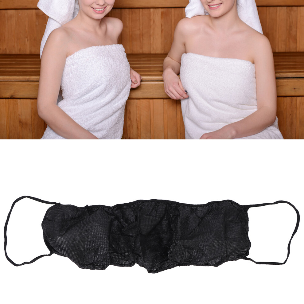 10pcs Disposable Bras Non Woven Fabric Disposable Beauty Salon Brassieres Top Underwear for WomenBlack