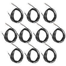 10 piezas de termistor NTC 5x25 mm, cable de 2 m, 5K B3470