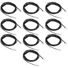 10 piezas NTC termistor 5x25mm 2m PVC 15K B3950