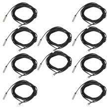 10 piezas de sonda termistora NTC 5x25mm, 2m, 50K B3950