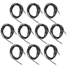 10 piezas de termistor NTC 5x25mm 2m cable, 10K B3435 PVC