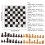 Set di scacchi da 32 pezzi, scacchiera 25,2x24,7 cm, plastica 10
