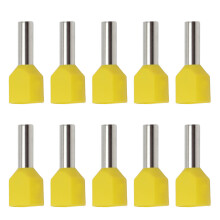 TE4012 100 piezas de terminales de ferrula amarillo L23.1mm