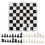 Set d'échecs international Noir/Blanc 9,9  9,7 pouces 2