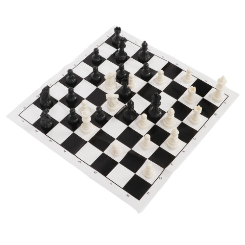 Set d'échecs international Noir/Blanc 9,9  9,7 pouces