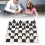 Set d'échecs international Noir/Blanc 9,9  9,7 pouces 16