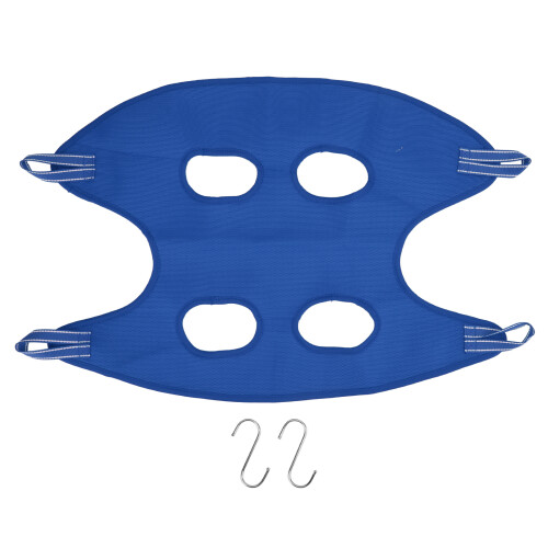 Hamac de toilettage pour animaux bleu M avec 2 crochets 1