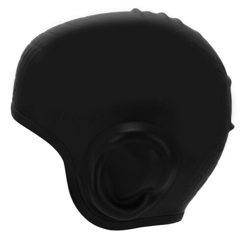 Bonnet de natation en silicone 3D élastique Pro noir 1