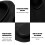 Bonnet de natation en silicone 3D élastique Pro noir 13