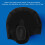 Bonnet de natation en silicone 3D élastique Pro noir 8
