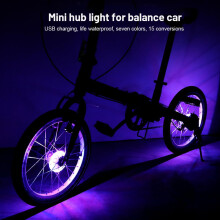 Luces del buje de la rueda de la bicicleta 8.2cm, 350mAh, 7 colores