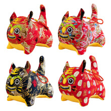 Muñeca Tigre de 20 cm, colgante para coche de algodón PP, 4 estilos