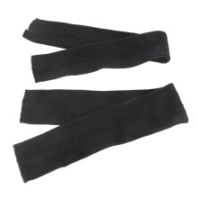 Bas tricotés à talon ouvert 148 g 75 cm/29,5 po Noir