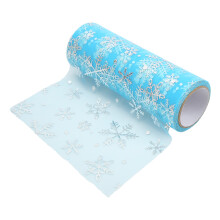 Rollos de tul suave azul 10yd 14.5cm de ancho Decoración para regalos
