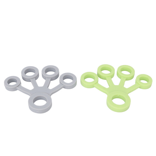 2 piezas Extensor de dedos de 6.6LB Portátil Verde/Gris 1
