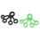 Extensor de dedos 11 lb Portátil Verde oscuro/Negro 12