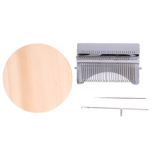 Mini Darning Machine DIY Portable Darning Loom Knitting Machine Weaving Tool for Household28 Hook 1