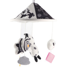 Hochet peluche à suspendre pour siège-auto de bébé 13,8 x 7,1 po