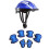 Set di 7 pezzi per bambini: casco 28x20x15 cm multicolore 4