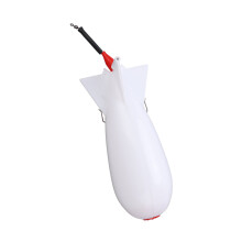 Gran lanzador de cebo flotante tipo bomba PP blanco 62 g
