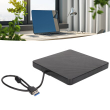 Lecteur DVD externe ultra-fin USB-C/USB3.0 8x noir