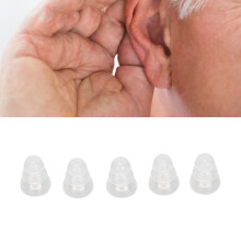 5 pièces d'embouts en silicone pour aides auditives BTE et ITE, 3 couches